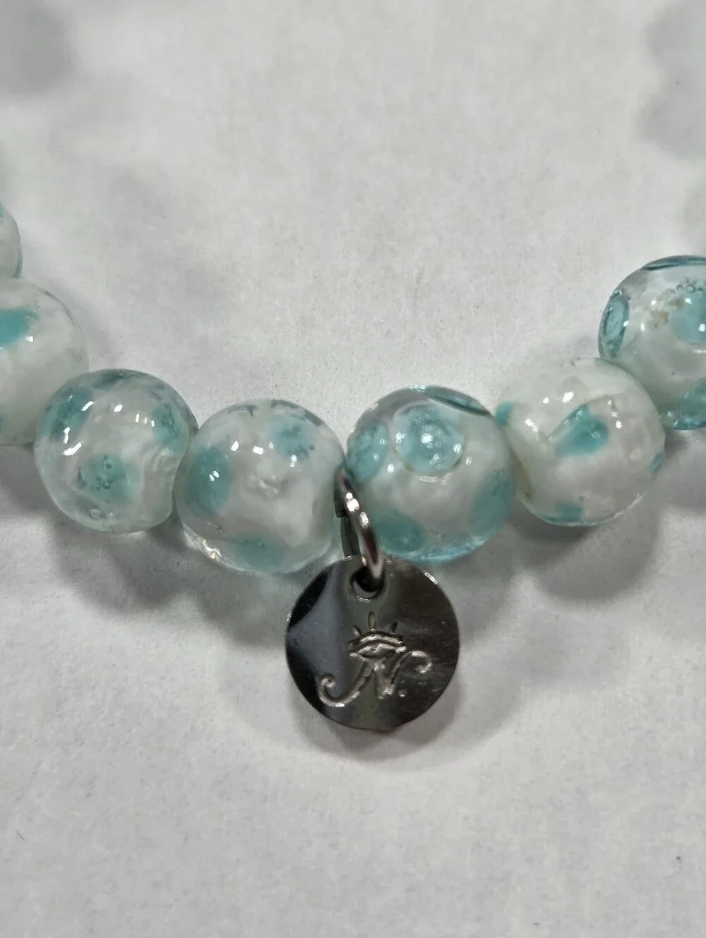 🆕️ NOGU Lagoon Magnolias Firefly Glass Flower Bracelet